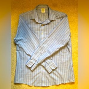Brooks Brothers Button-Down Dress Shirt - 16.5/35 Milano Slim Fit